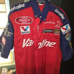 Red and Blue Men's Dress Shirt